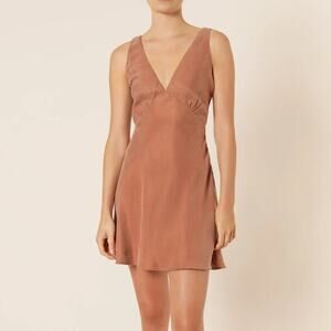 Nude Lucy Reese Cupro Mini Dress in Hazel